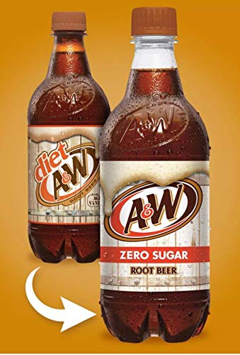 Amazon.com : A&W Zero (Diet) Root Beer, 20 Fl Oz Bottles, (Pack of